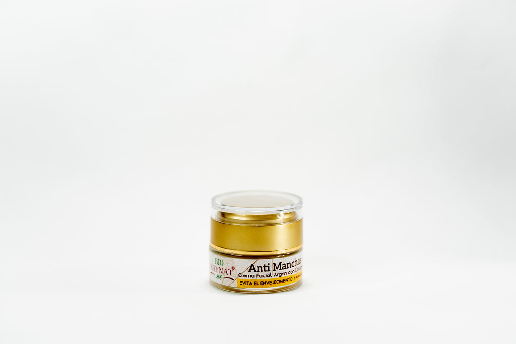 CREMA FACIAL ARGÁN COLÁGENO ANTI MANCHAS 30GR